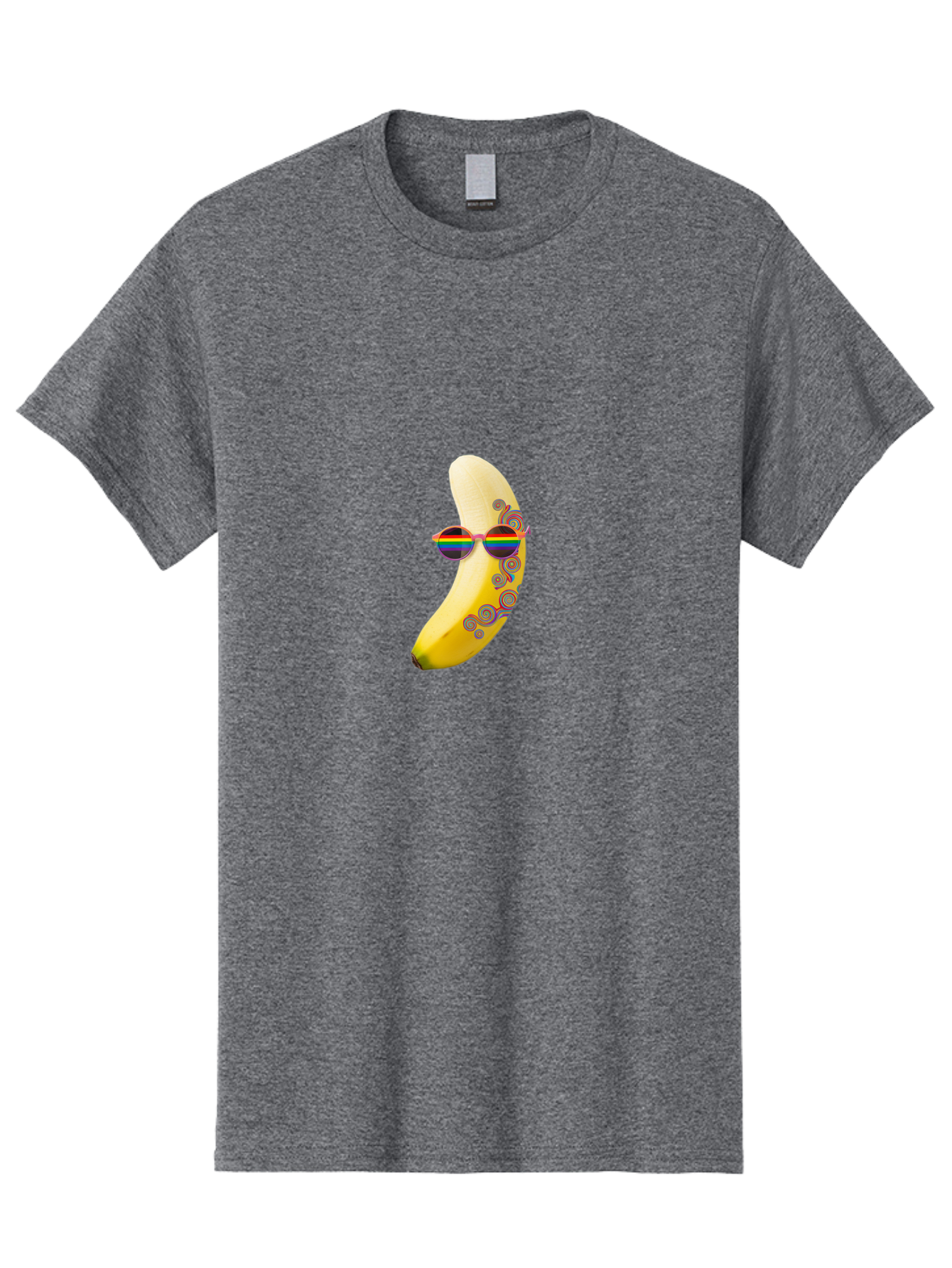 Rainbow-Sunglasses-Banana Men'S Graphic Tee, 100% Cotton, Comfortable Casual Summer Wear, Machine Washable, Vintage Camera, Old Camera, Antique Camera, Black Camera, Classic Photography, Photography Equipment, Nostalgic Device, Film Camera, Bal205
