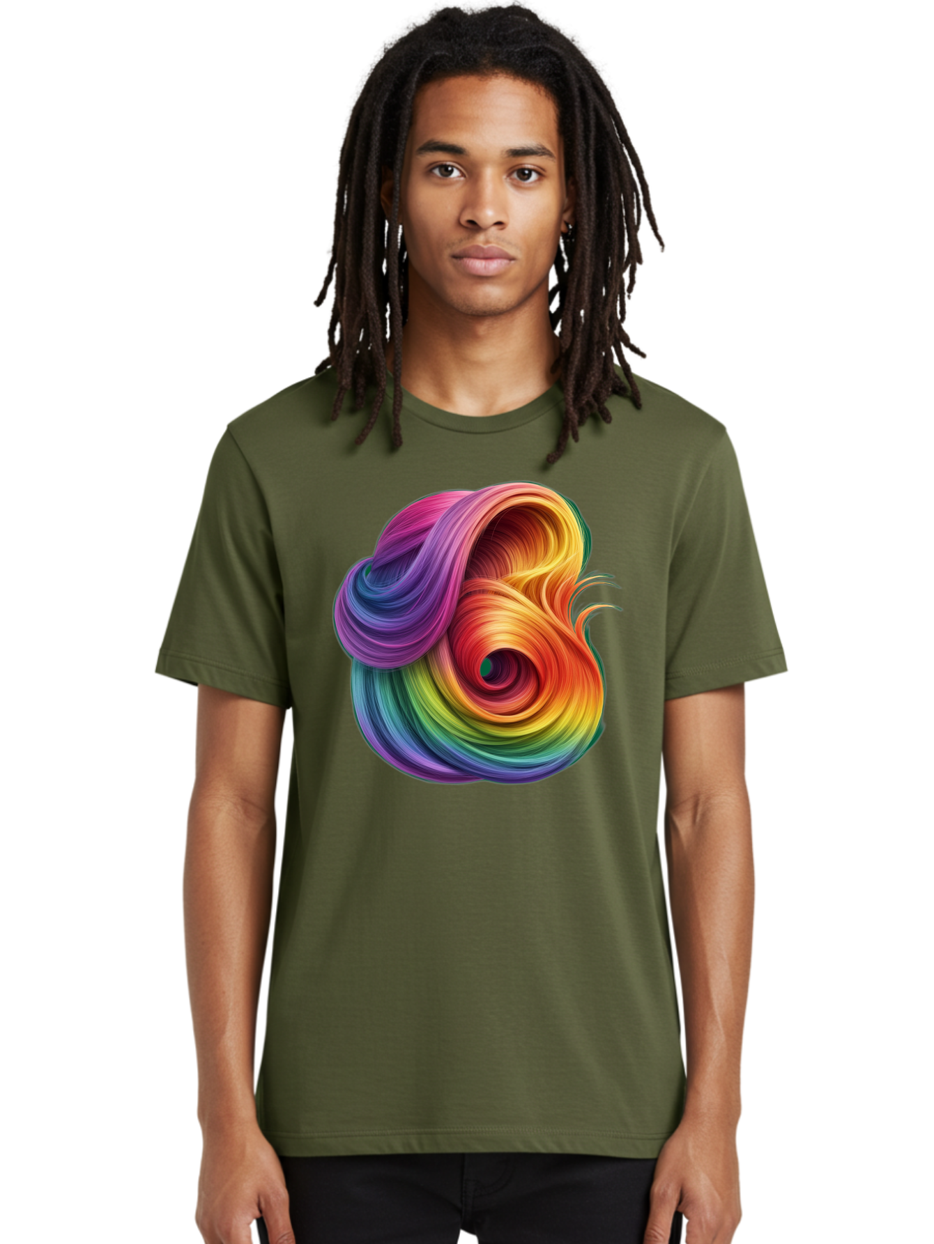 Rainbow-Swirl Men'S Graphic Tee, 100% Cotton, Comfortable Casual Summer Wear, Machine Washable, Vintage Camera, Old Camera, Antique Camera, Black Camera, Classic Photography, Photography Equipment, Nostalgic Device, Film Camera, Camera Art Bal206