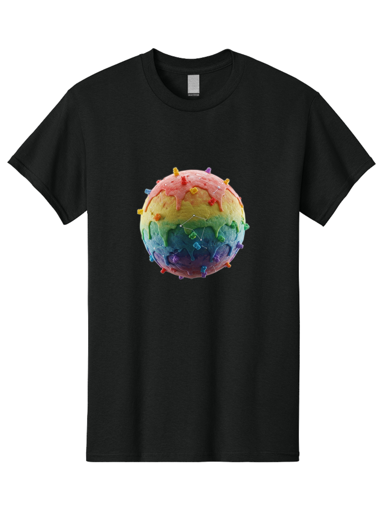 Rainbow-Virus Men'S Graphic Tee, 100% Cotton, Comfortable Casual Summer Wear, Machine Washable, Vintage Camera, Old Camera, Antique Camera, Black Camera, Classic Photography, Photography Equipment, Nostalgic Device, Film Camera, Camera Art Bal207