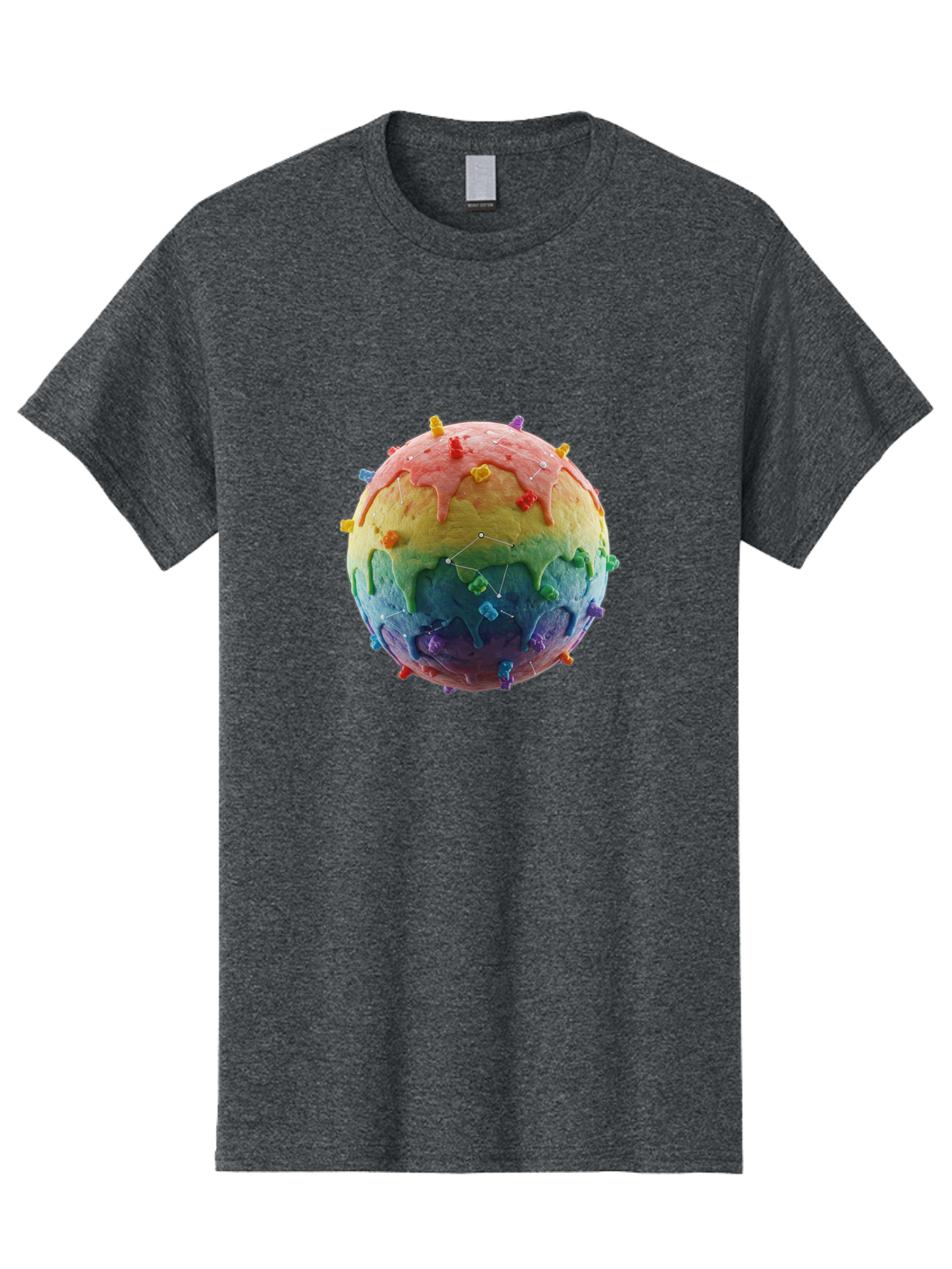Rainbow-Virus Men'S Graphic Tee, 100% Cotton, Comfortable Casual Summer Wear, Machine Washable, Vintage Camera, Old Camera, Antique Camera, Black Camera, Classic Photography, Photography Equipment, Nostalgic Device, Film Camera, Camera Art Bal207