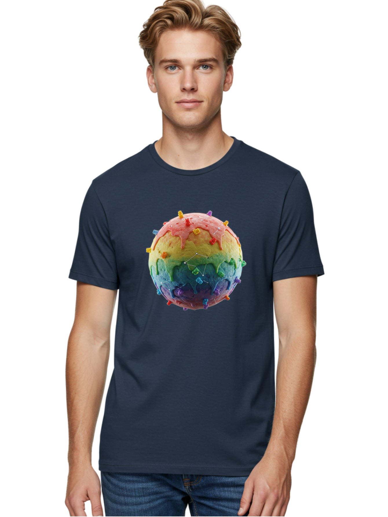 Rainbow-Virus Men'S Graphic Tee, 100% Cotton, Comfortable Casual Summer Wear, Machine Washable, Vintage Camera, Old Camera, Antique Camera, Black Camera, Classic Photography, Photography Equipment, Nostalgic Device, Film Camera, Camera Art Bal207