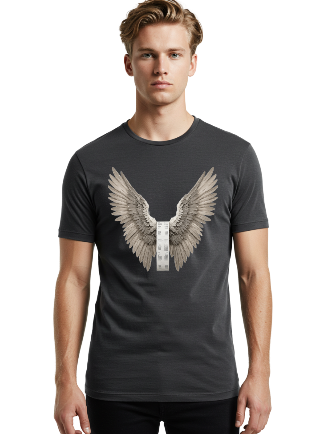 Receipt-Wings Men'S Graphic Tee, 100% Cotton, Comfortable Casual Summer Wear, Machine Washable, Vintage Camera, Old Camera, Antique Camera, Black Camera, Classic Photography, Photography Equipment, Nostalgic Device, Film Camera, Camera Art Bal214