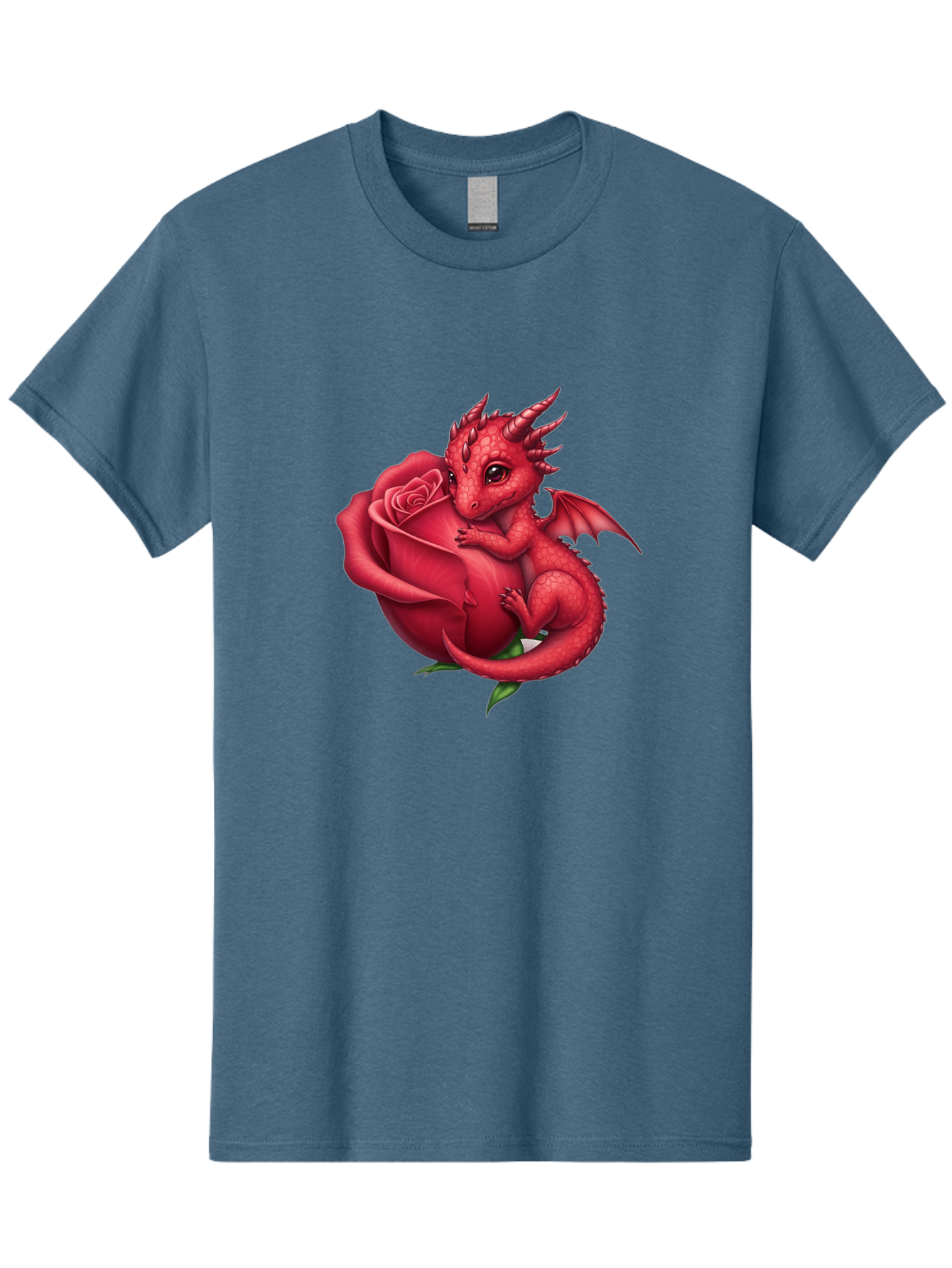 Red-Dragon-With-Rose Men'S Graphic Tee, 100% Cotton, Comfortable Casual Summer Wear, Machine Washable, Vintage Camera, Old Camera, Antique Camera, Black Camera, Classic Photography, Photography Equipment, Nostalgic Device, Film Camera, Bal216