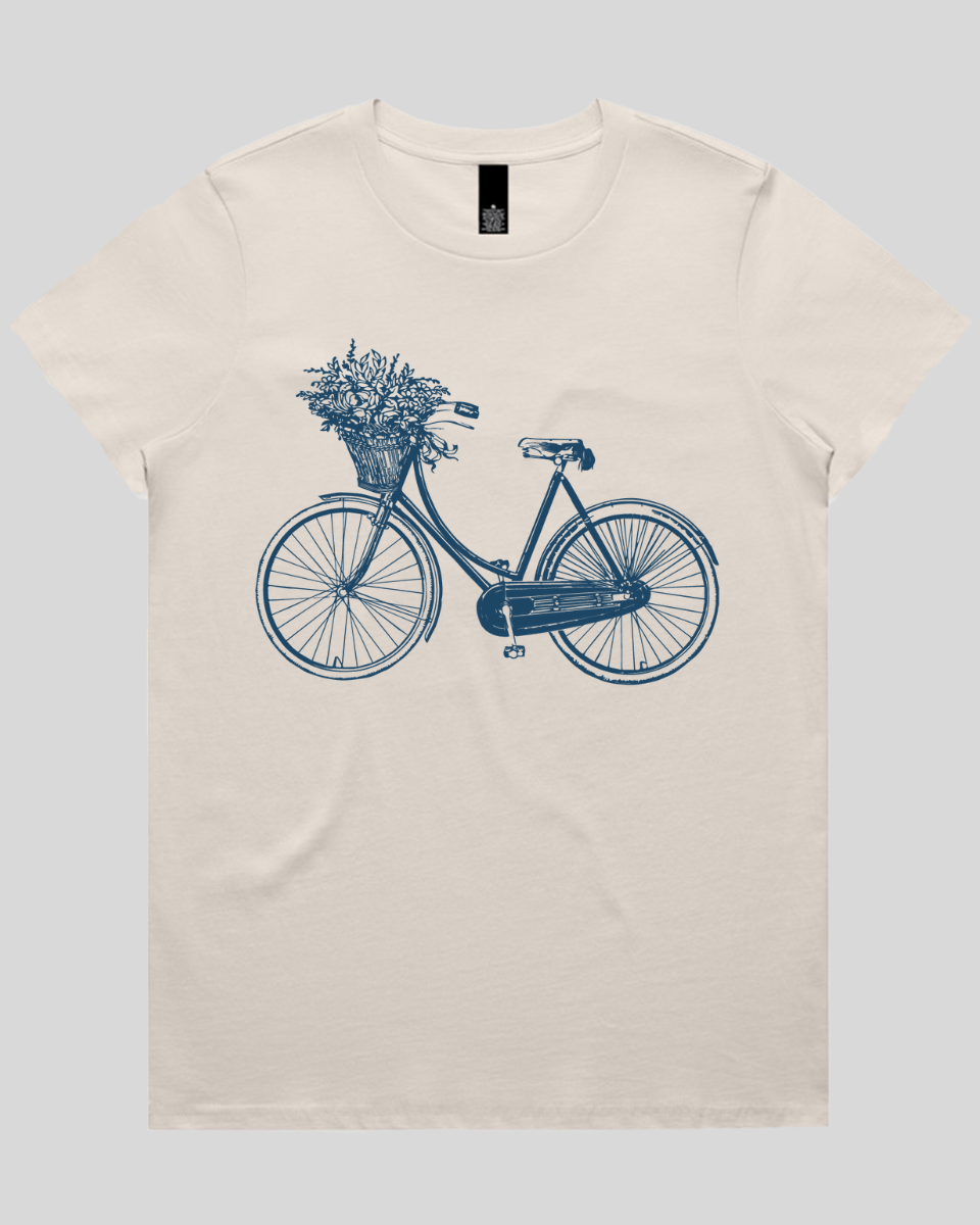 Bike-with-Flowers 2 Women's T-Shirt