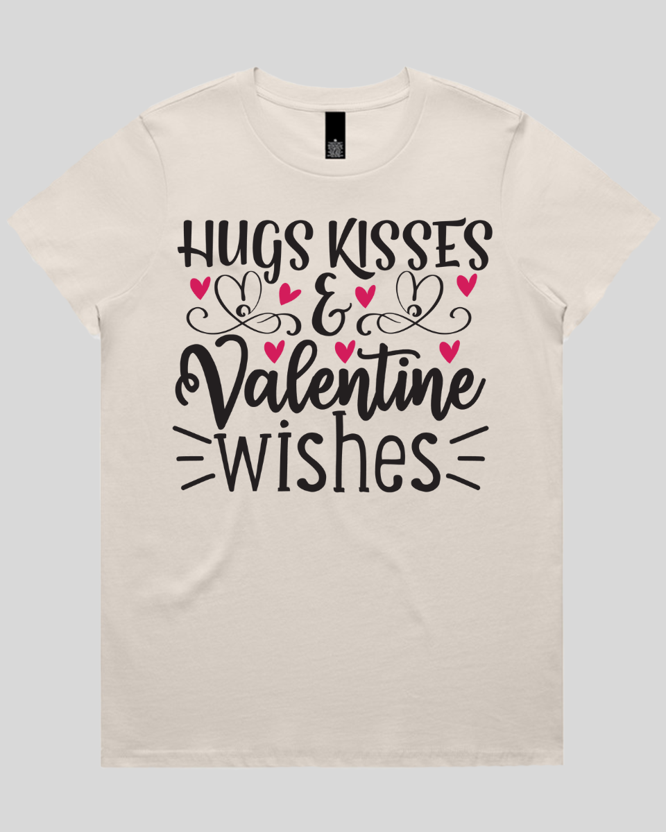 Hugs Kisses & valentine wishes Women's T-Shirt