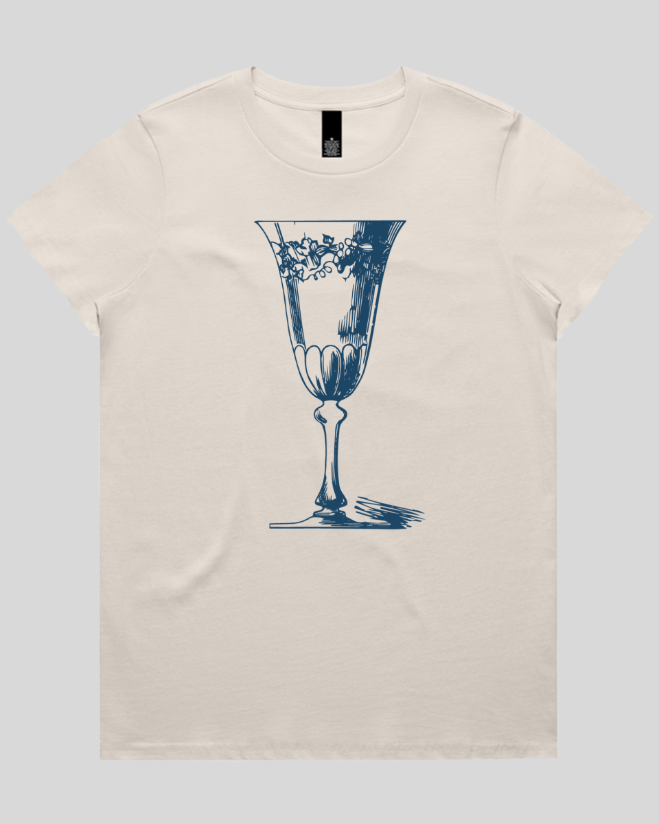 Vintage Wine Glass Women's T-Shirt