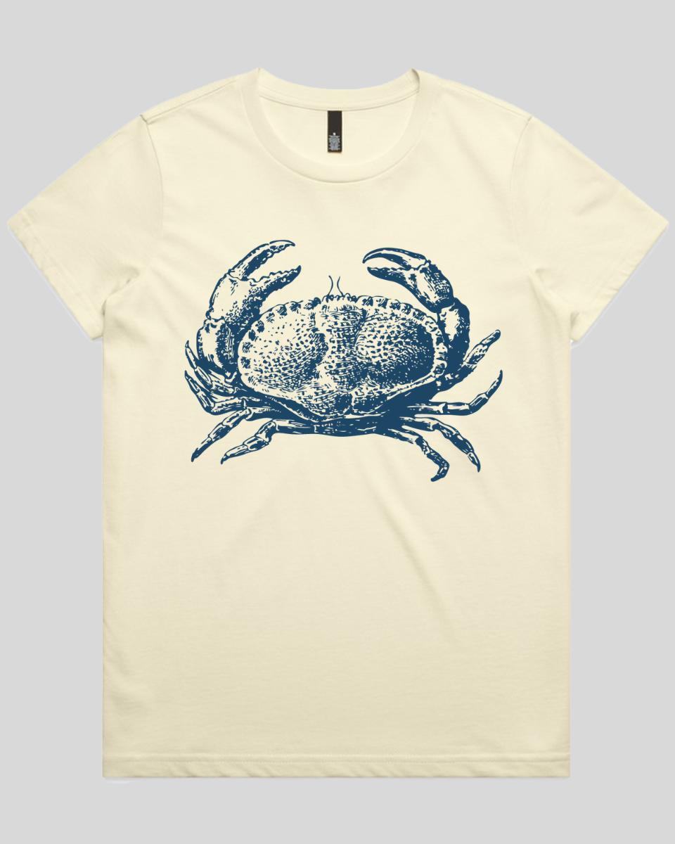 Vintage Coastal Crab Women's T-Shirt