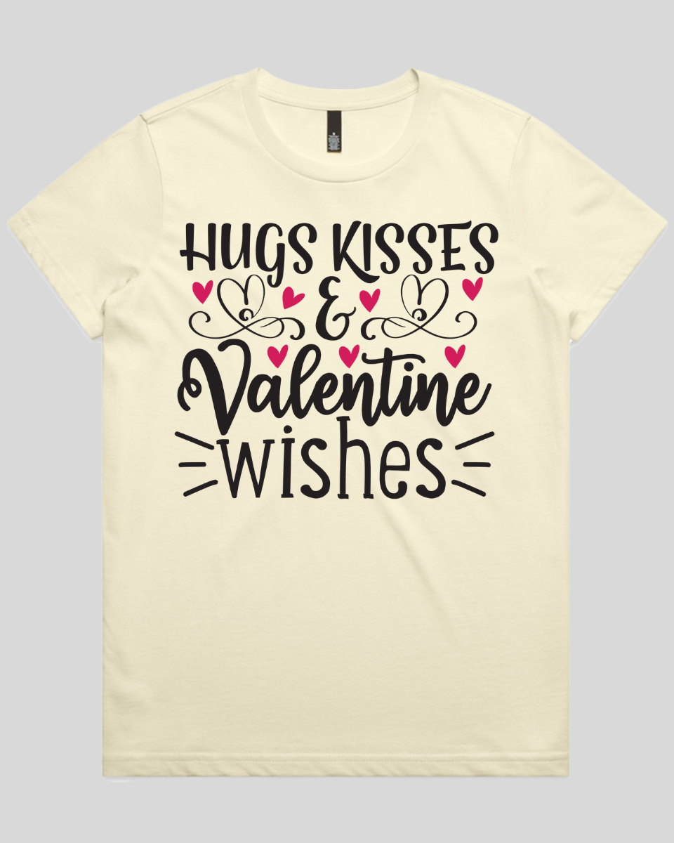 Hugs Kisses & valentine wishes Women's T-Shirt
