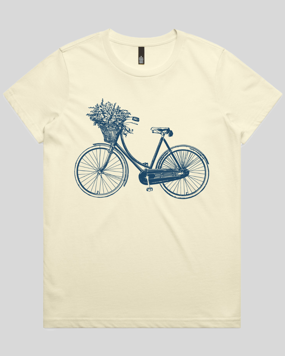 Bike-with-Flowers 2 Women's T-Shirt
