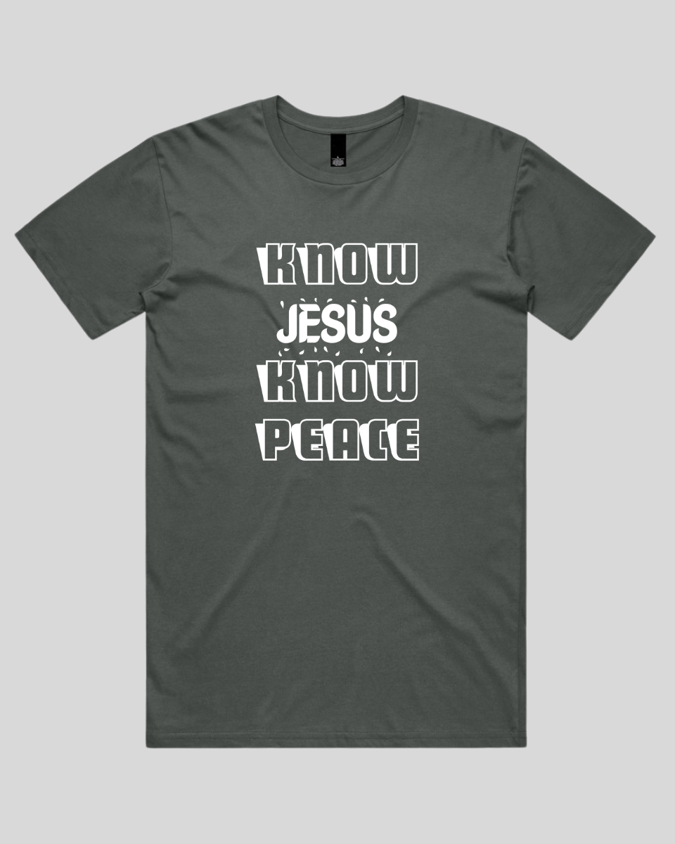 Know Jesus Know Peace Men's T-Shirt