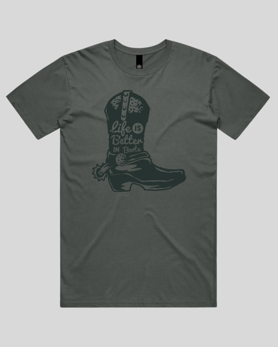 Life Is Better In Boots Men's T-Shirt