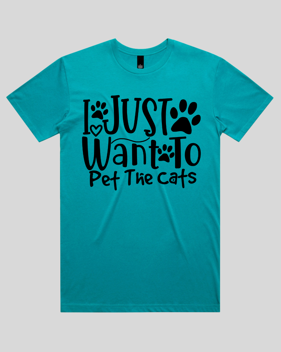 I Just Want To Pet The Cats Men's T-Shirt