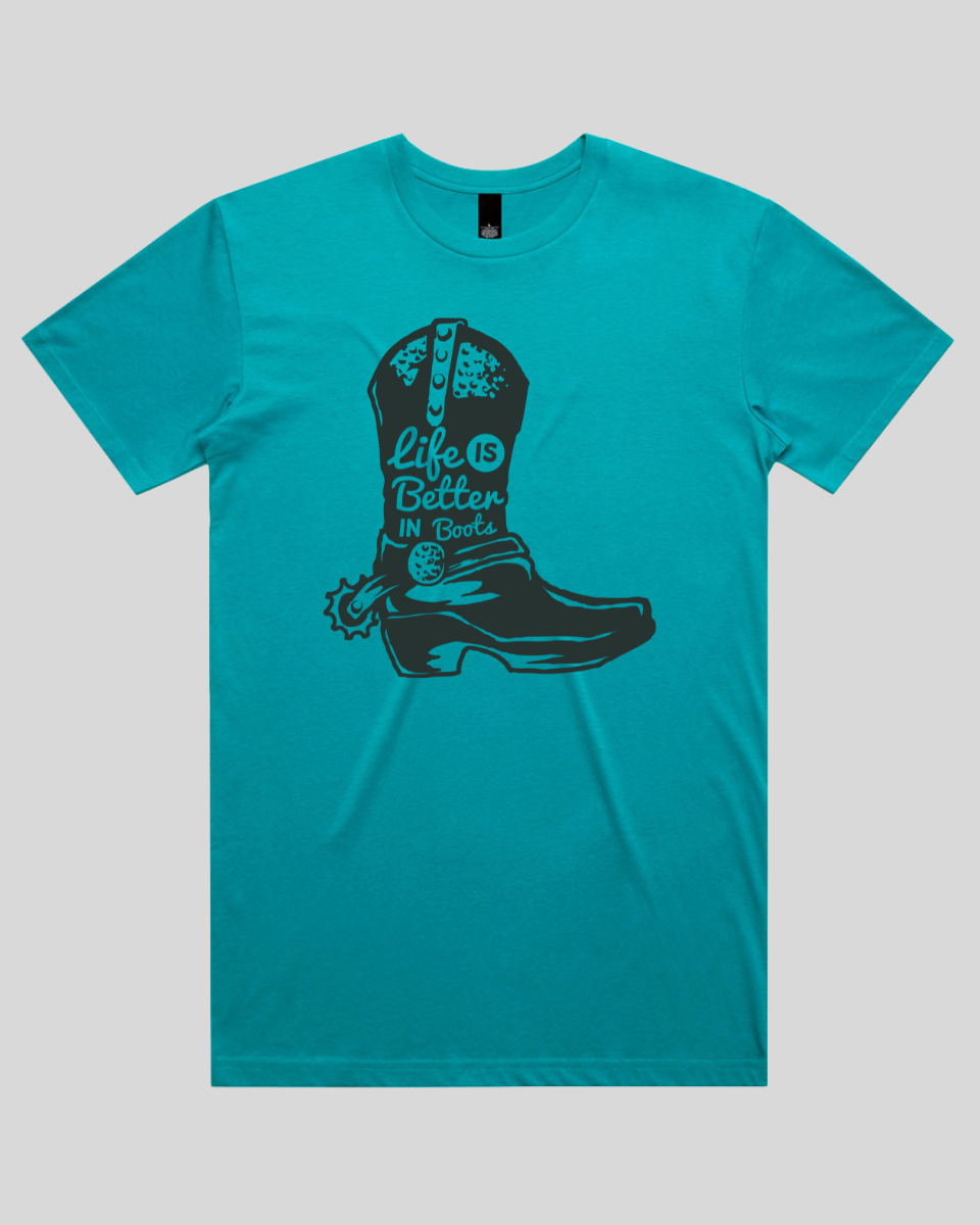 Life Is Better In Boots Men's T-Shirt