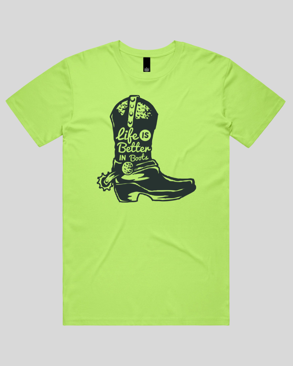 Life Is Better In Boots Men's T-Shirt