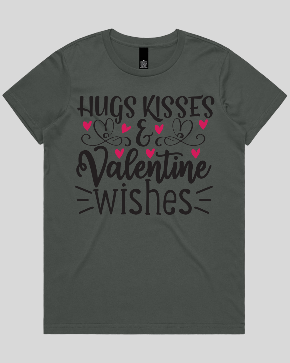 Hugs Kisses & valentine wishes Women's T-Shirt
