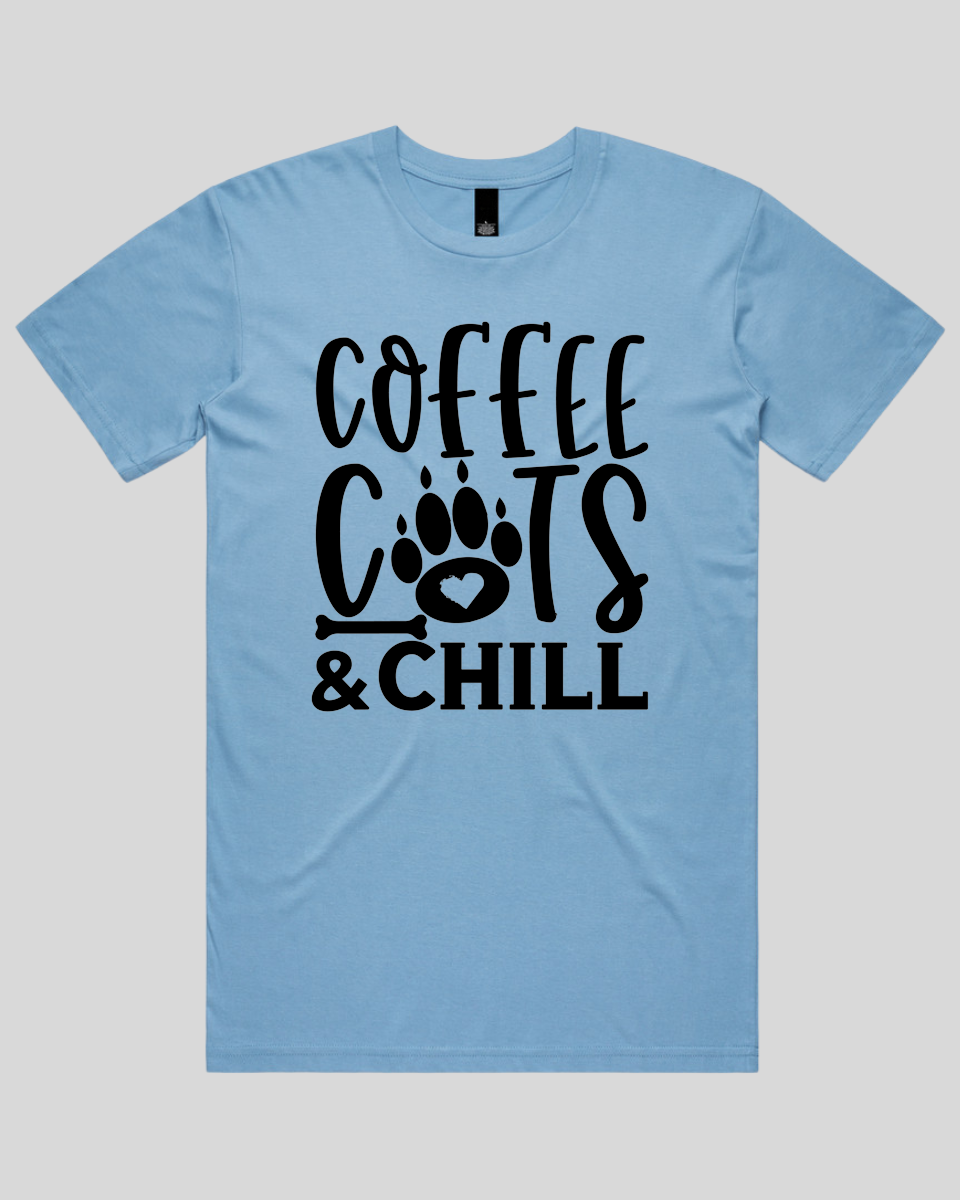 Coffee Cats And Chill Men's T-Shirt