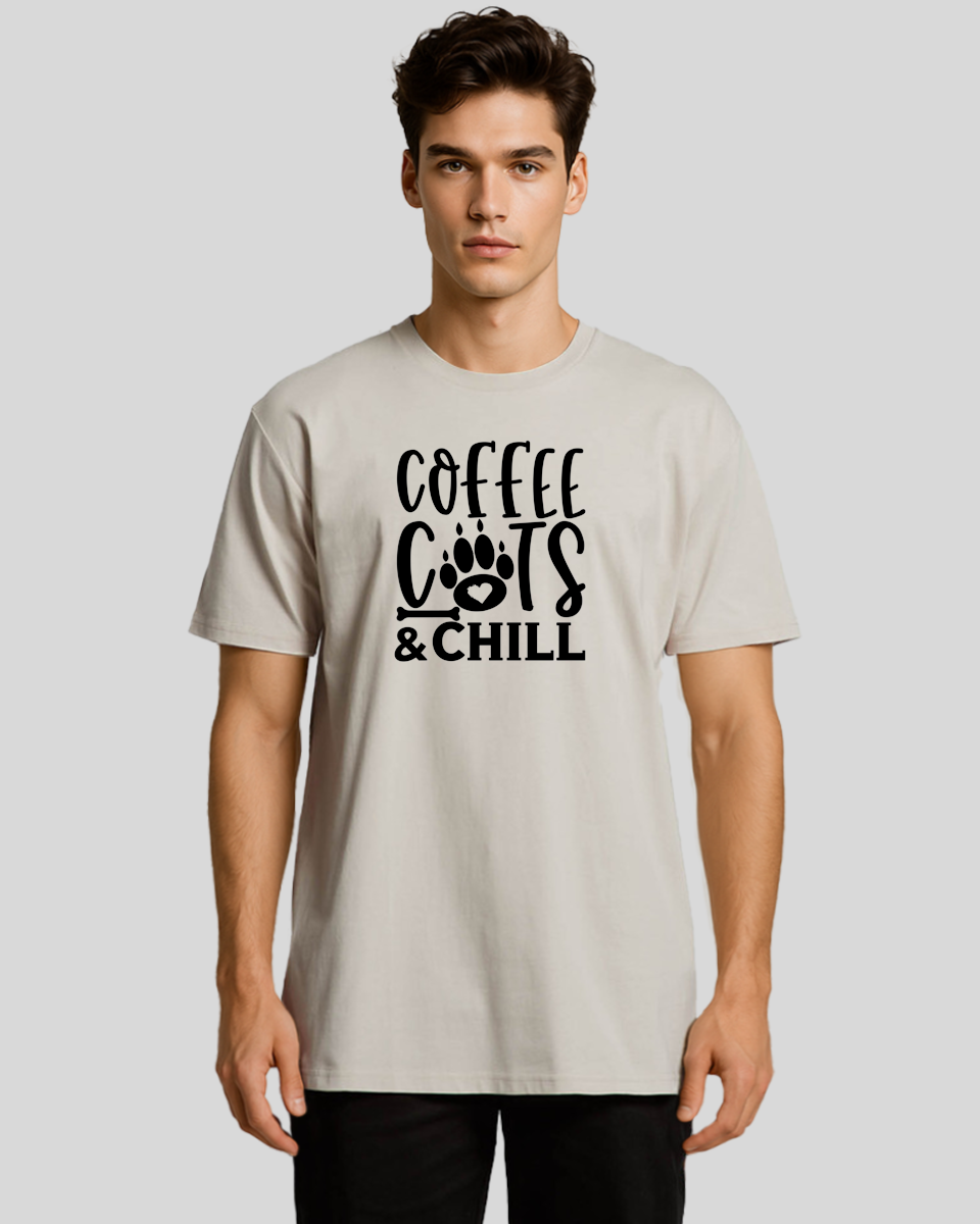Coffee Cats And Chill Men's T-Shirt