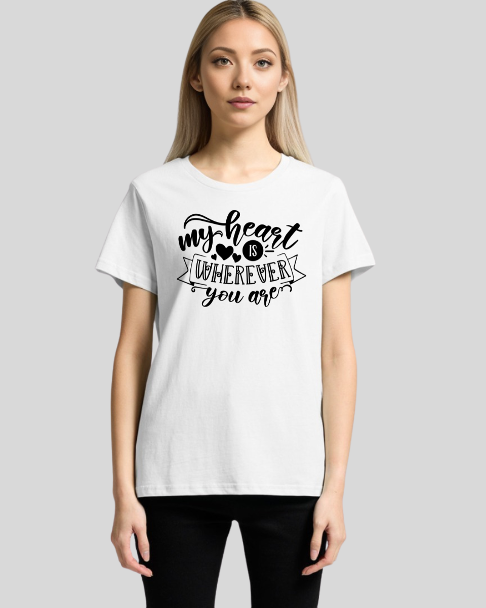 My Heart Is Wherever You Are Women's T-Shirt