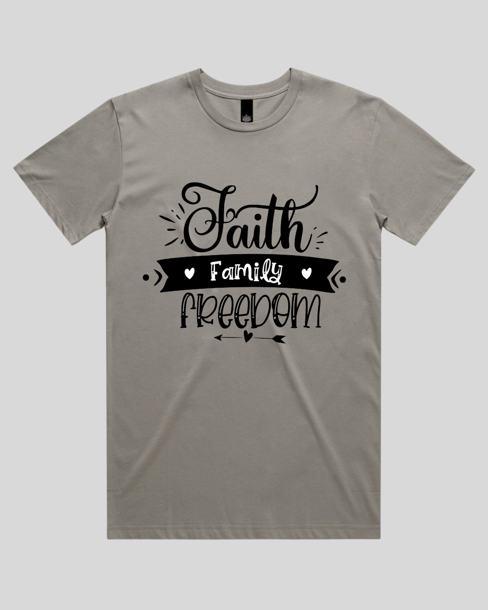 Faith Family Freedom Men's T-Shirt