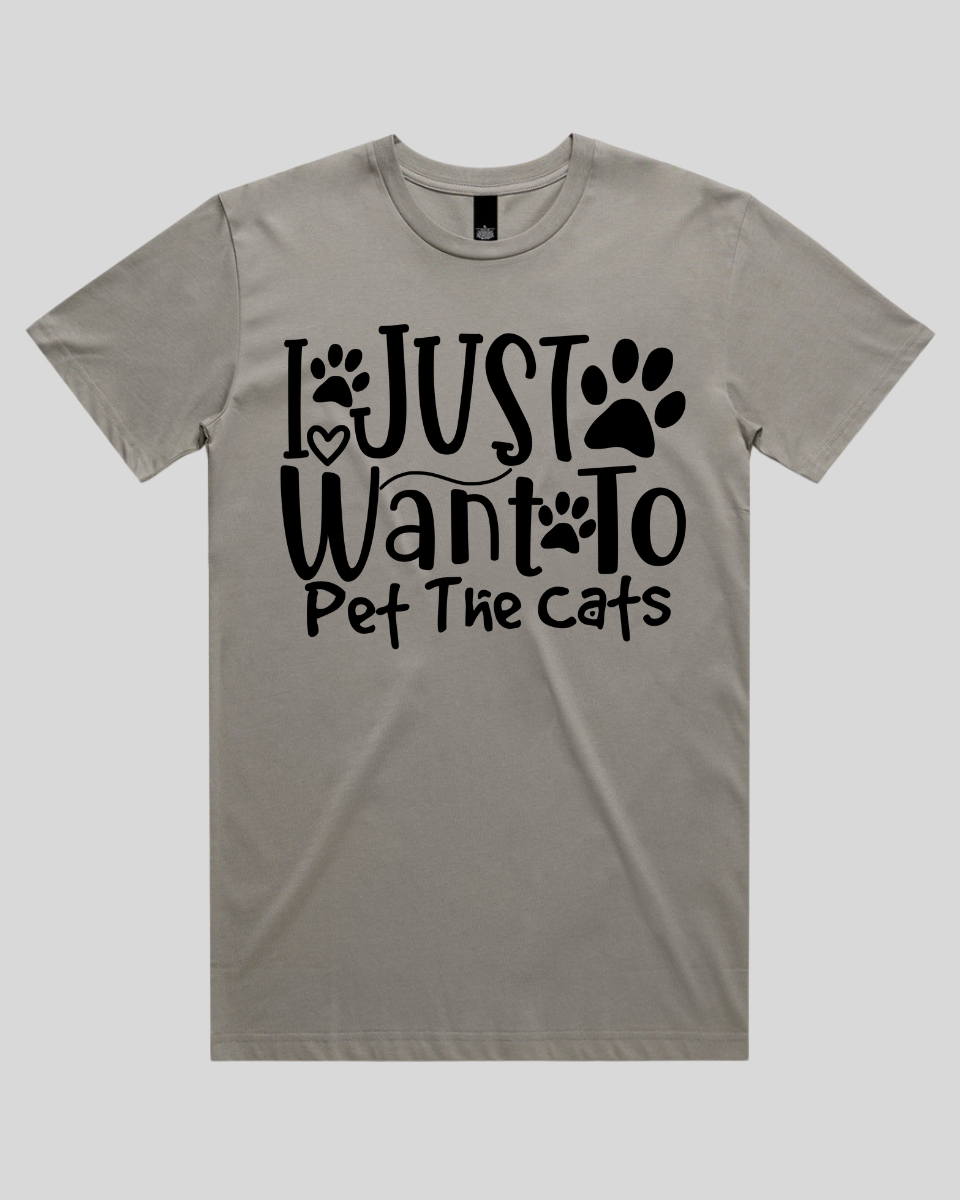 I Just Want To Pet The Cats Men's T-Shirt