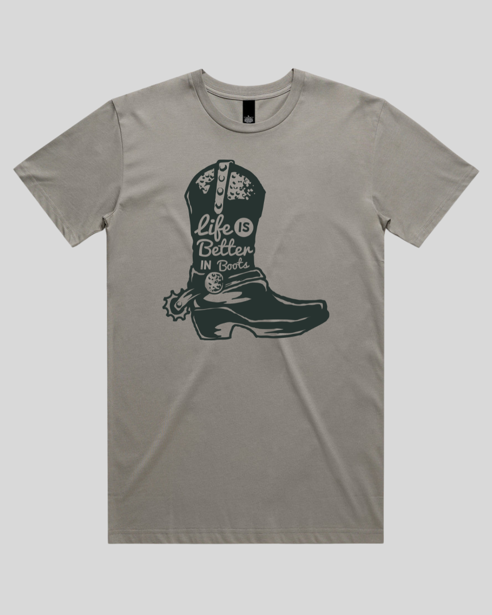 Life Is Better In Boots Men's T-Shirt