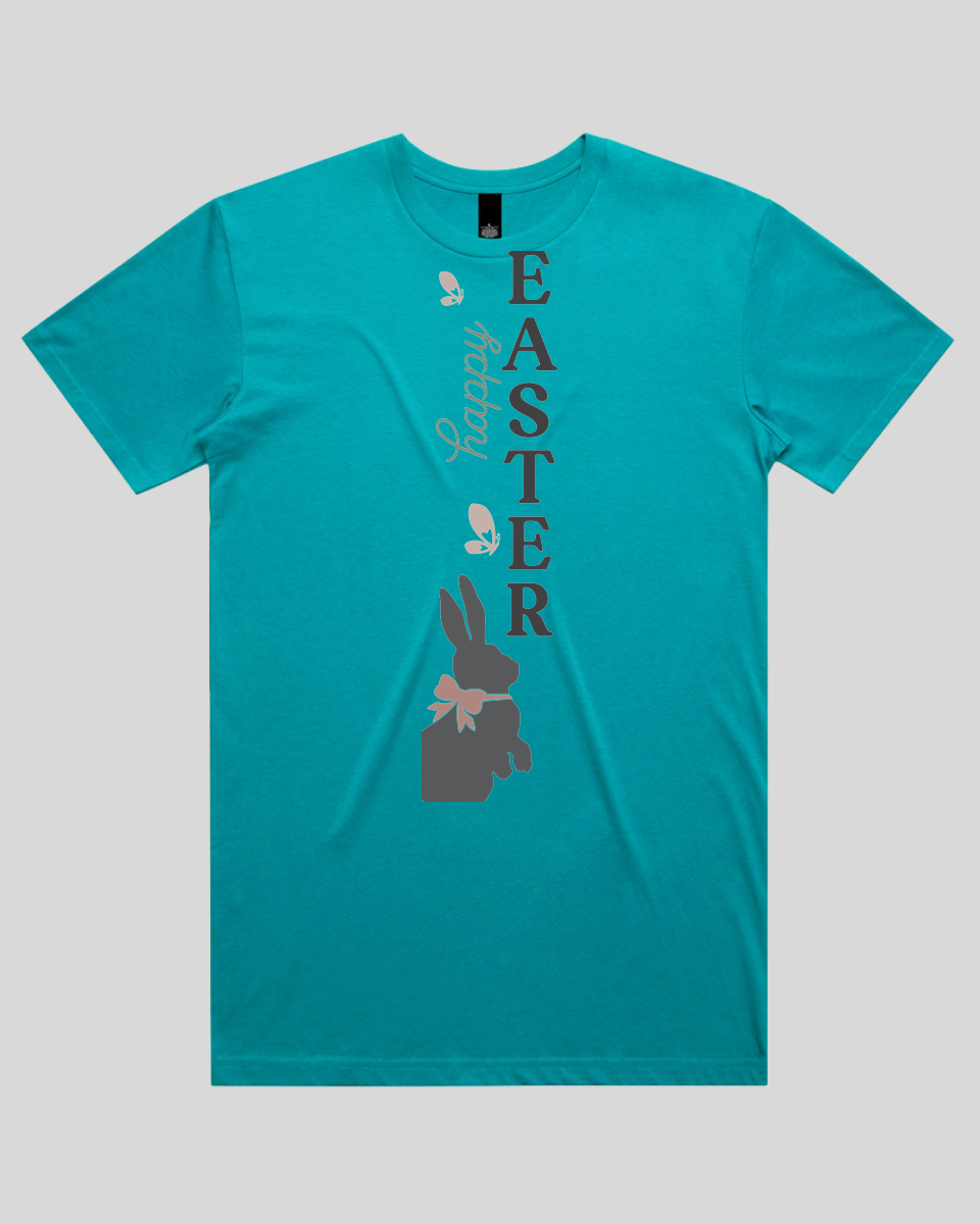 Happy Easter Vertical Bunny Bow Men's T-Shirt
