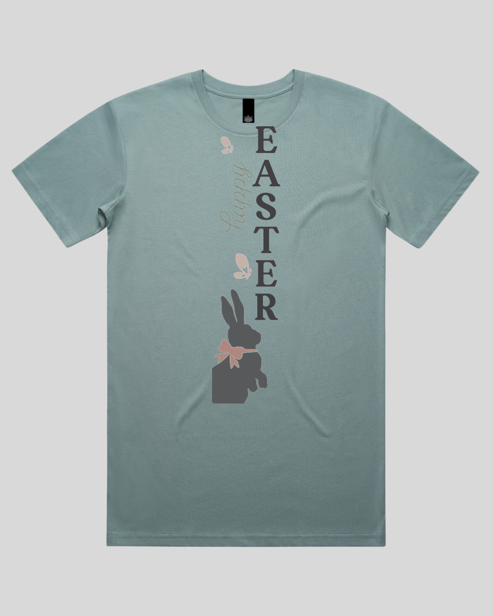 Happy Easter Vertical Bunny Bow Men's T-Shirt