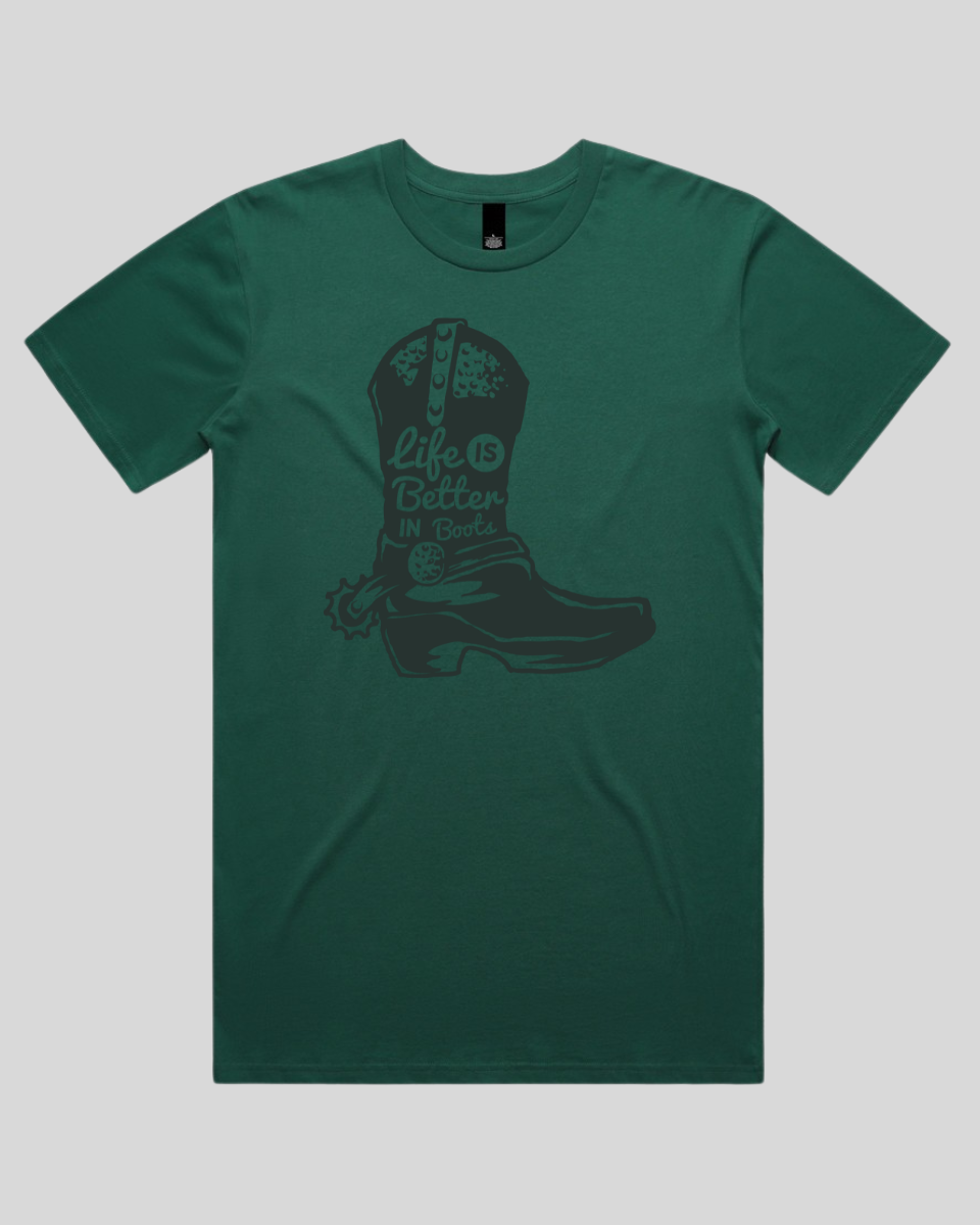 Life Is Better In Boots Men's T-Shirt