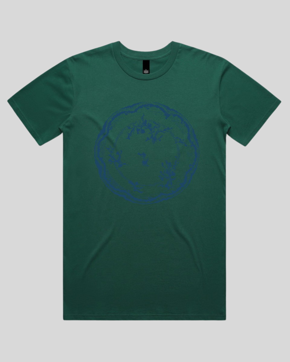 Floral Vintage Plate Men's T-Shirt