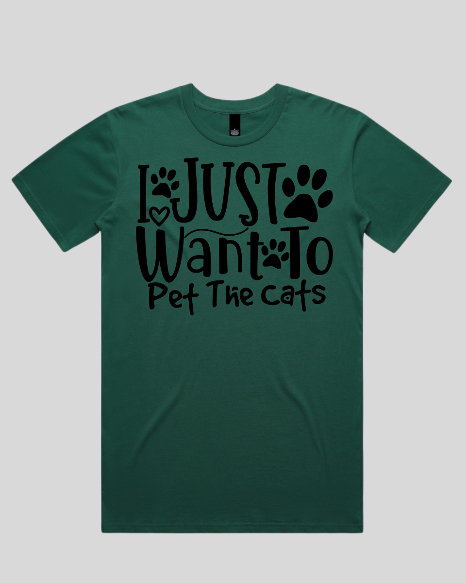I Just Want To Pet The Cats Men's T-Shirt
