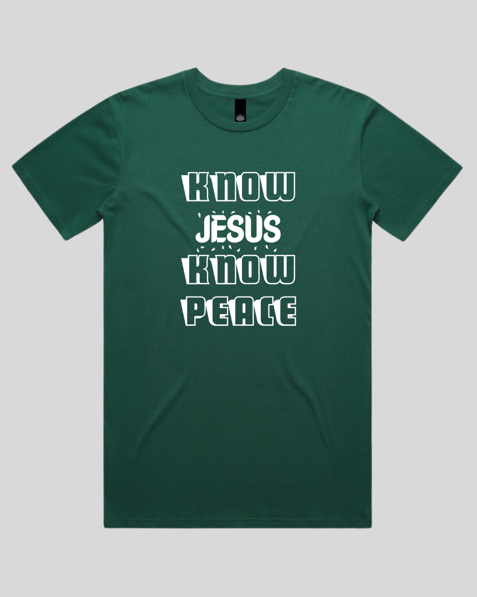 Know Jesus Know Peace Men's T-Shirt