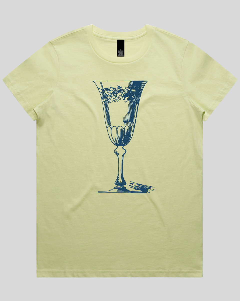 Vintage Wine Glass Women's T-Shirt