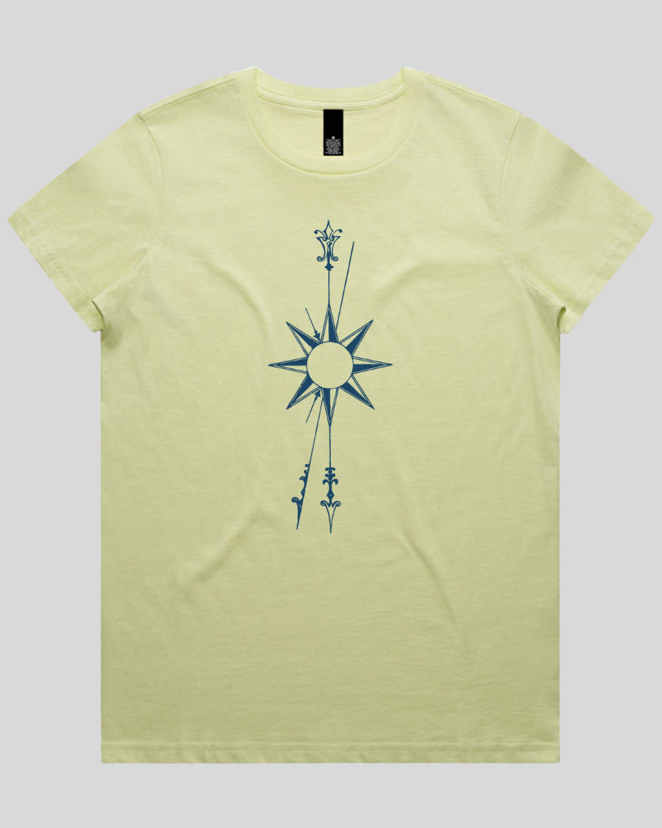 Vertical Compass Rose Women's T-Shirt