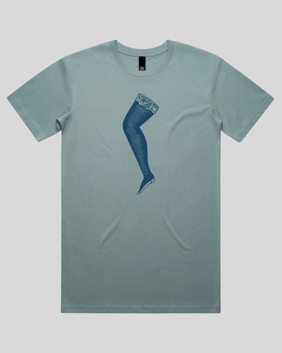 Lace Top Stocking Men's T-Shirt