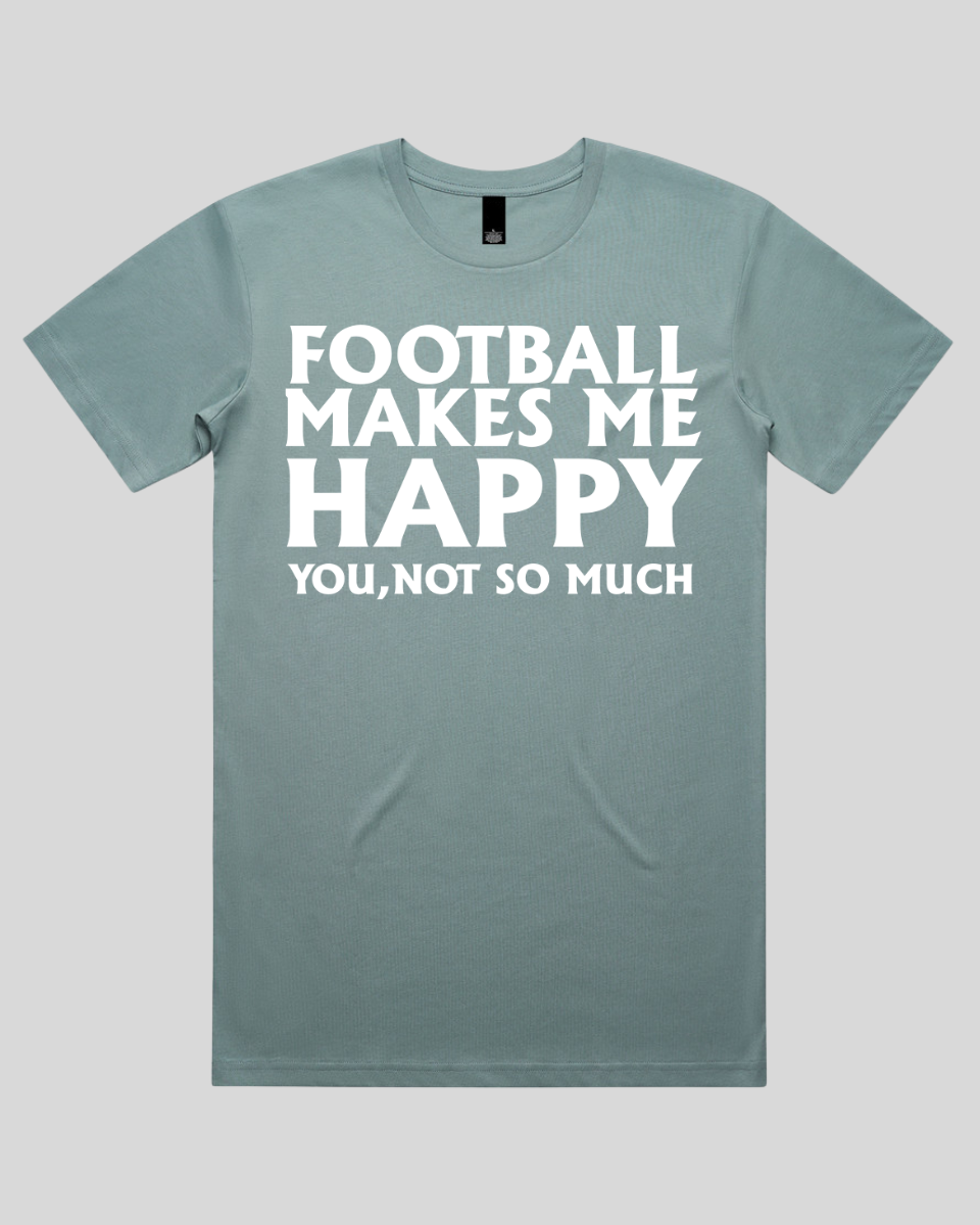 Football makes me happy Men's T-Shirt