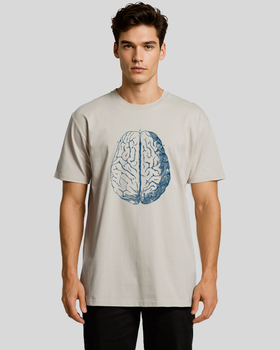 Vintage Brain Diagram Men's T-Shirt
