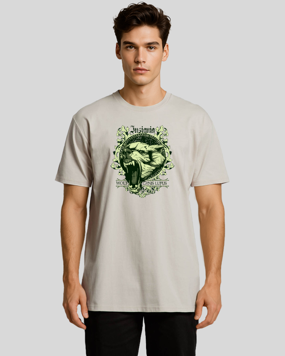 Insignia Wolf Skull Men's T-Shirt