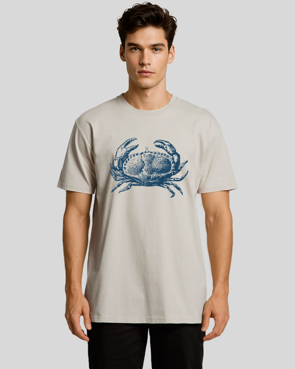 Vintage Coastal Crab Men's T-Shirt