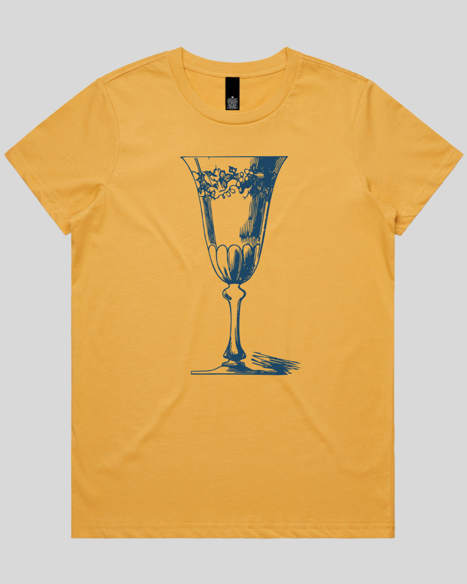 Vintage Wine Glass Women's T-Shirt