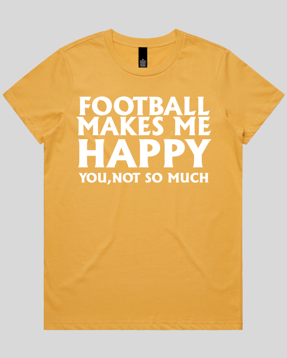 Football makes me happy Women's T-Shirt