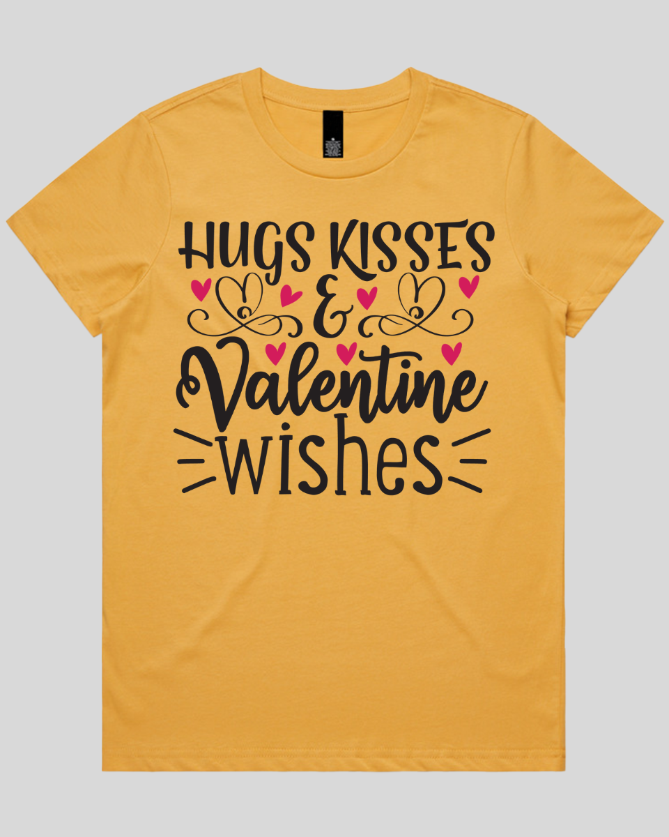 Hugs Kisses & valentine wishes Women's T-Shirt