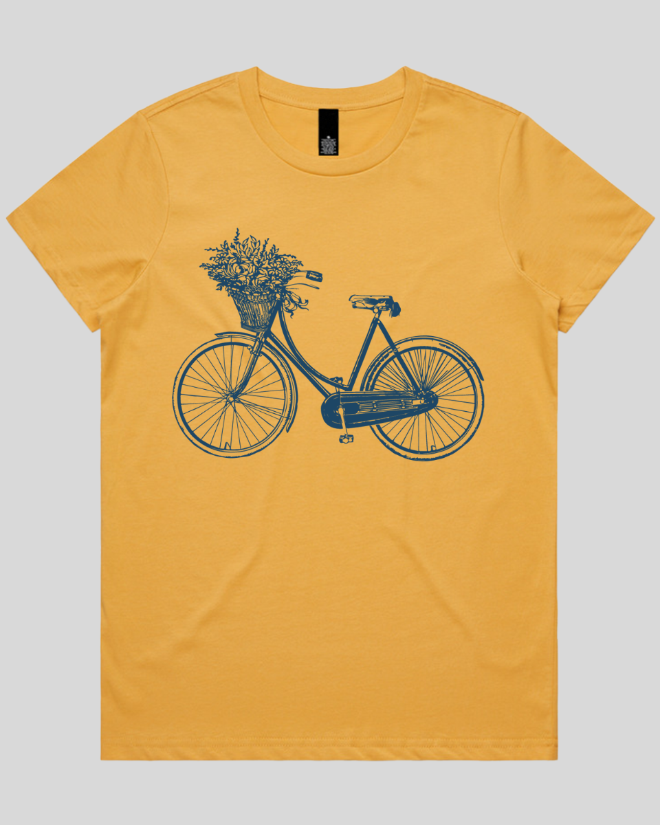 Bike-with-Flowers 2 Women's T-Shirt