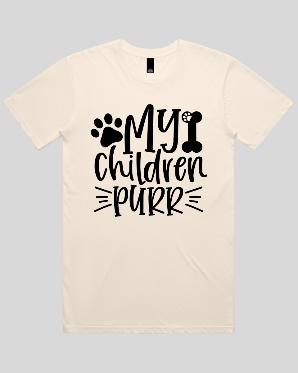 My Children Purr Men's T-Shirt