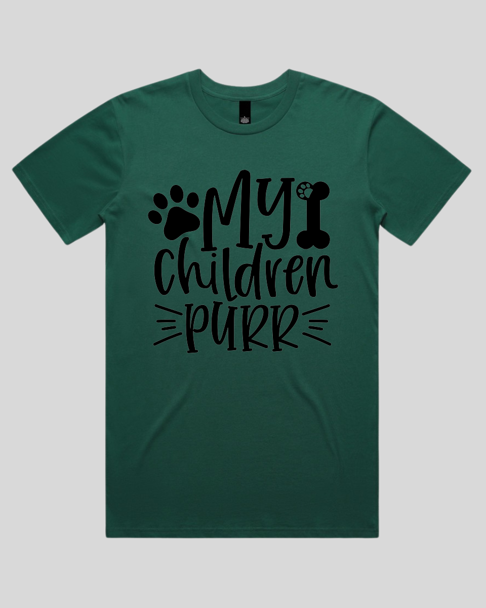My Children Purr Men's T-Shirt