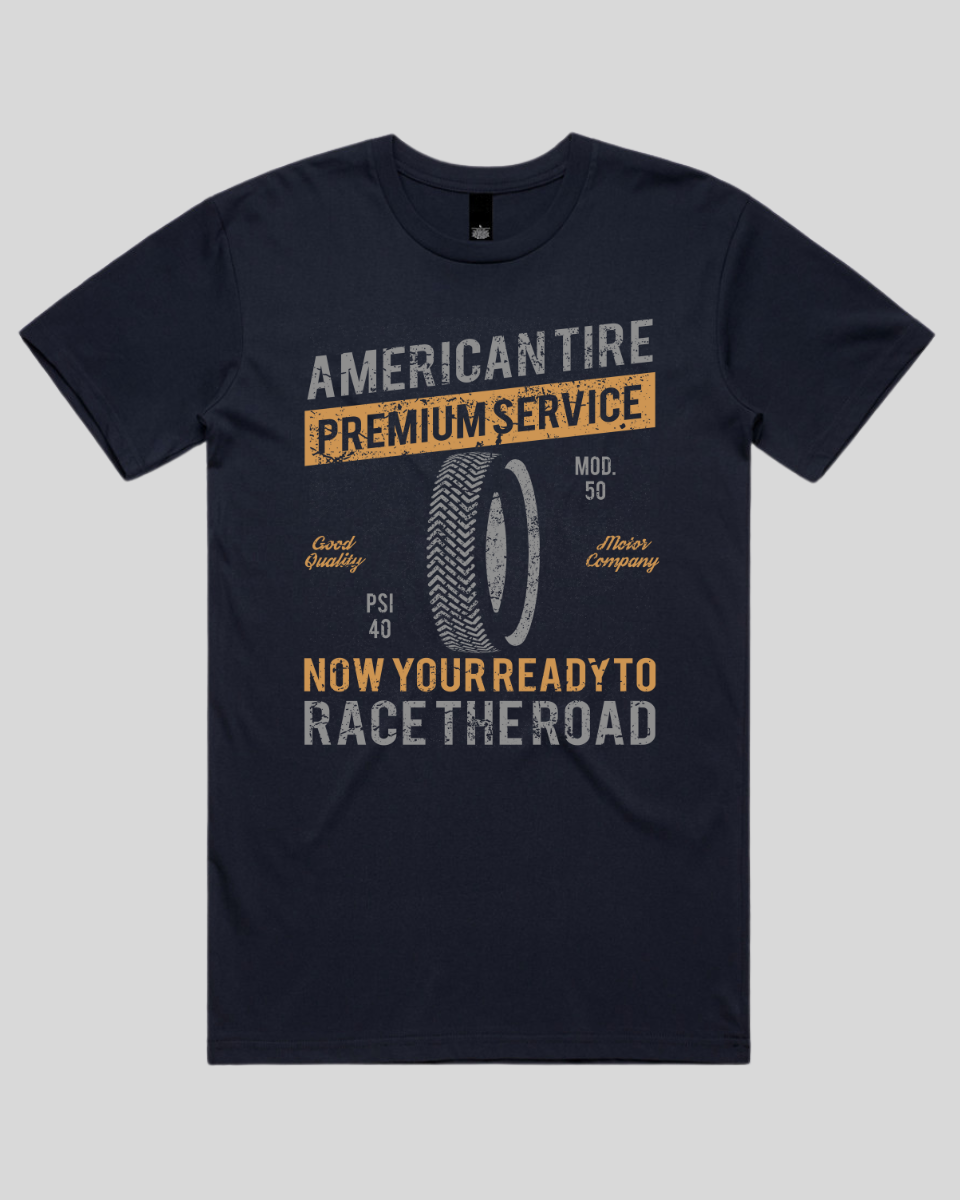 American Tire Distressed Men's T-Shirt