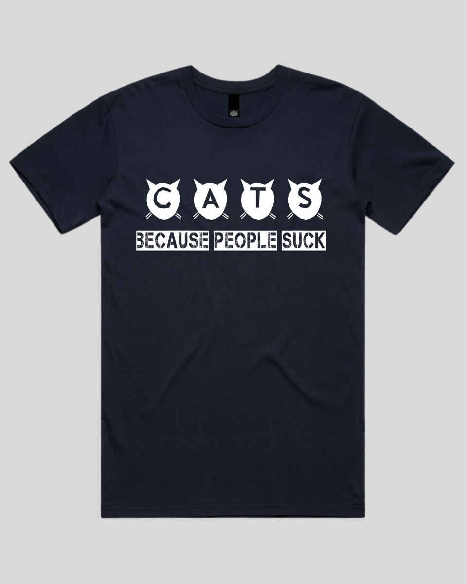 cats because people suck Men's T-Shirt