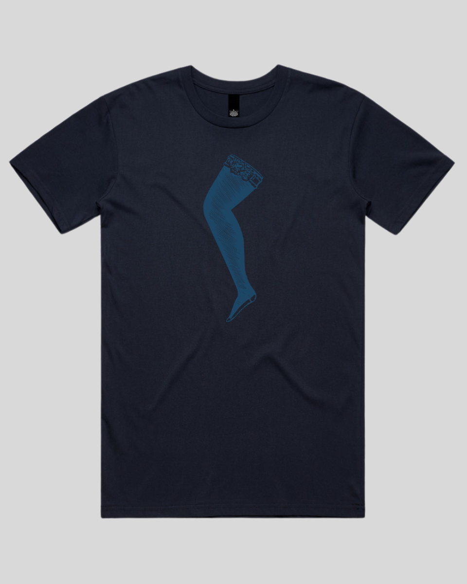 Lace Top Stocking Men's T-Shirt
