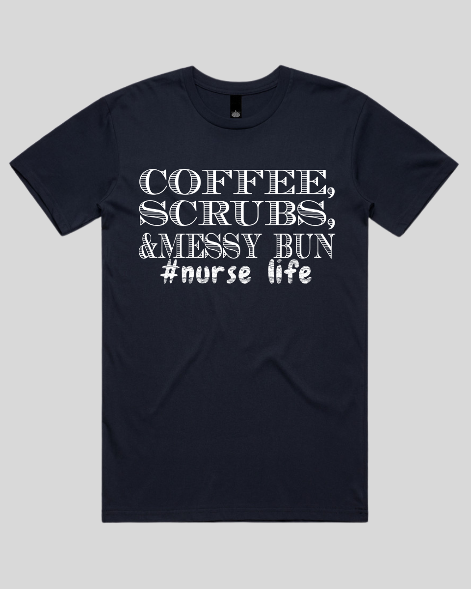 coffee scrubs &messy bun Men's T-Shirt