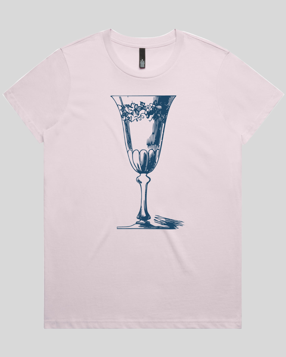Vintage Wine Glass Women's T-Shirt
