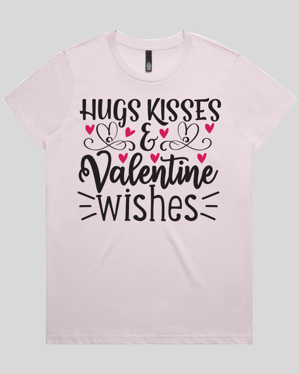 Hugs Kisses & valentine wishes Women's T-Shirt